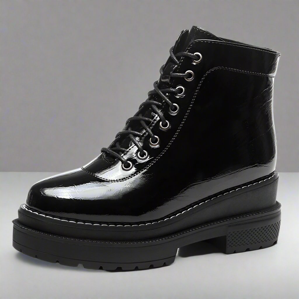 Classic Black Round-Toe Boots