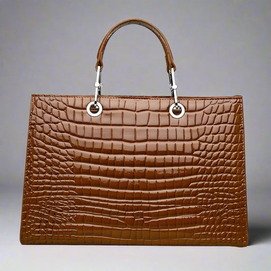 Premium Croc Embossed Leather Bag